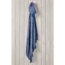 Recycled Cotton Throw Blue