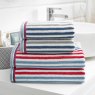 Hanover Stripe Hand Towel Denim