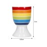 Kitchen Craft Set Of 4 Egg Cups Rainbow