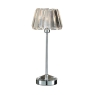 Laura Ashley Capri Polished Chrome Table Lamp With Crystal Glass Shade