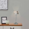 Laura Ashley Capri Polished Chrome Table Lamp With Crystal Glass Shade
