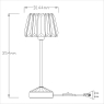 Laura Ashley Capri Polished Chrome Table Lamp With Crystal Glass Shade