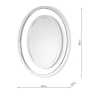 Laura Ashley Evie Oval Mirror