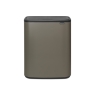 Brabantia Bo Touch Bin X2 30L Plastic Bucket Platinum