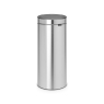 Brabantia Touch Bin 30L Plastic Bucket Matt Steel 