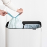 Brabantia BO Touch Bin Hi 2x 30L Plastic Bucket White