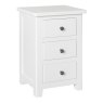 Hamilton 3 Drawer Bedside Chest White