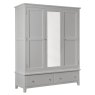 Hamilton Triple Wardrobe Grey