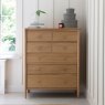 Ercol Teramo 7 Drawer Tall Wide Chest