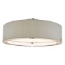 Satino 3 Light Semi Flush Grey Satin Chrome