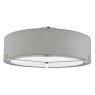 Satino 3 Light Semi Flush Grey Satin Chrome