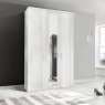 Cleveland 3 Door Mirred wardrobe White