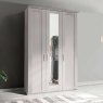 Cleveland 3 Door Mirred wardrobe Chamapagne