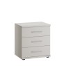 Cleveland 3 Drawer Bedside Champagne