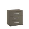 Cleveland 3 Drawer Bedside Havanna