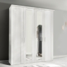 Cleveland 4 Door Mirrored Wardrobe White