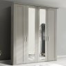 Cleveland 4 Door Mirrored Wardrobe Champagne