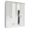 Cleveland 4 Door Mirrored Wardrobe White