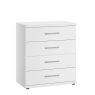 Cleveland 4 Drawer Wide Chest White