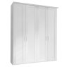 Cleveland 4 Door Plain Wardrobe White