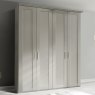 Cleveland 4 Door Plain Wardrobe Champagne