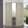 Denby Mirrored Wardrobe Holm Oak