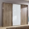 Miramar 3 door robe white glass