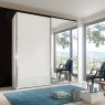 Miramar 2 door robe white glass