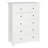 Hamilton 2+4 Drawer Bedside Chest White