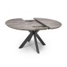 Milden Round Extending Table Grey Open