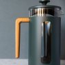 La Cafetiere Pisa 8 Cup Green/Wood Handle