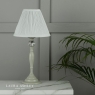 Laura Ashley Ellis Grey Satin-Painted Table Lamp With Ivory Shade