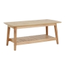 Daro Kayu Coffee Table With Shelf Natural Wash