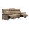 Mary Wood Arm 3 Seater Leather Double Recliner