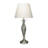 Dar Bybliss Table Lamp Satin Chrome