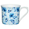 Kitchen Craft Blue Rose Fluted Mug 300ML