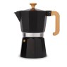La Cafetiere Espresso Maker 6 Cup Black/Wood Handle