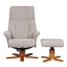 Marlesford Swivel Recliner Chair with Footstool