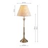 Dar Blenheim Table Lamp Antique Brass