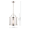 Laura Ashley Harrington Lantern Polished Nickel