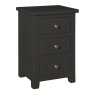 Hamilton 3 Drawer Bedside Charcoal