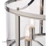 Laura Ashley Harrington 5lt Pendant Polished Nickel Glass