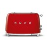 smeg 2 slice toaster red