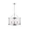 Laura Ashley Harrington 3 Light Pendant Polished Nickel