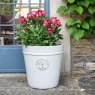 YEDP5W41 41CM WHITE HERITAGE POT
