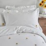 SA SUNFLOWERS OXFORD PILLOWCASE PAIR WHITE 