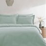 TLY WAFFLE DUVET SET SGL SEAFOAM