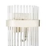 Laura Ashley Alexa 2lt Wall Light Polished Nickel Glass