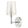 Laura Ashley Blake Bathroom Wall Light Crystal Polished Chrome