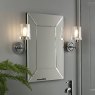 Laura Ashley Blake Bathroom Wall Light Crystal Polished Chrome